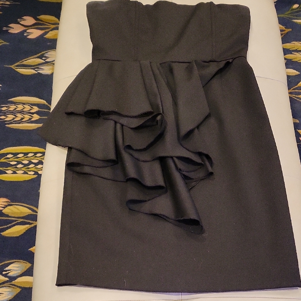 Alice + Olivia Black Strapless Dress